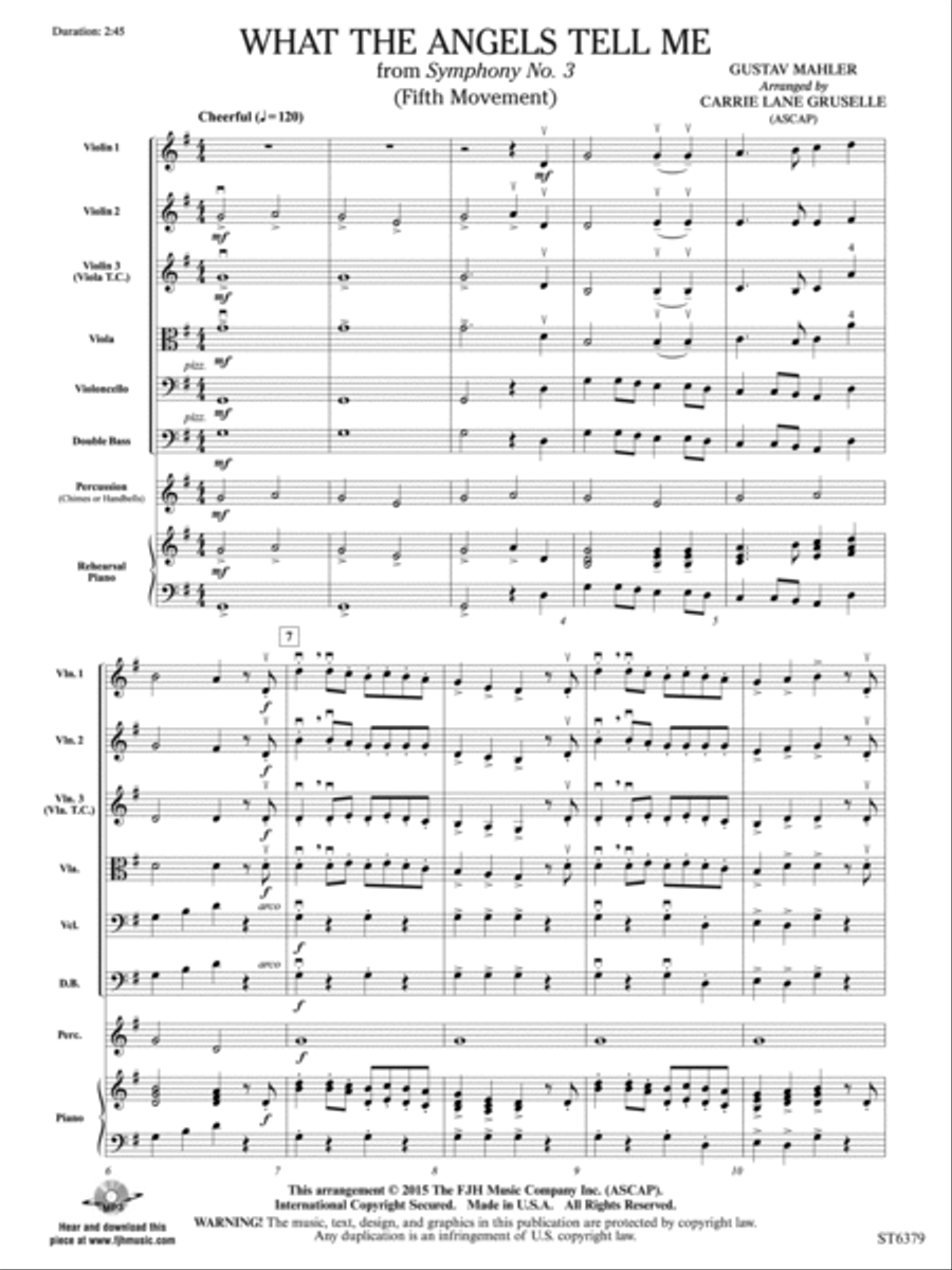 What the Angels Tell Me: Score String Orchestra scores gallery preview page 3