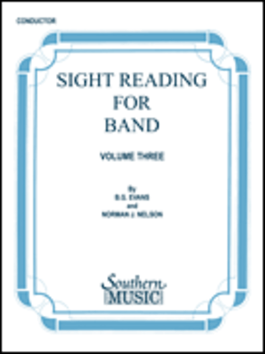 Sight Reading for Band, Book 3 Concert Band Methods scores gallery preview page 1