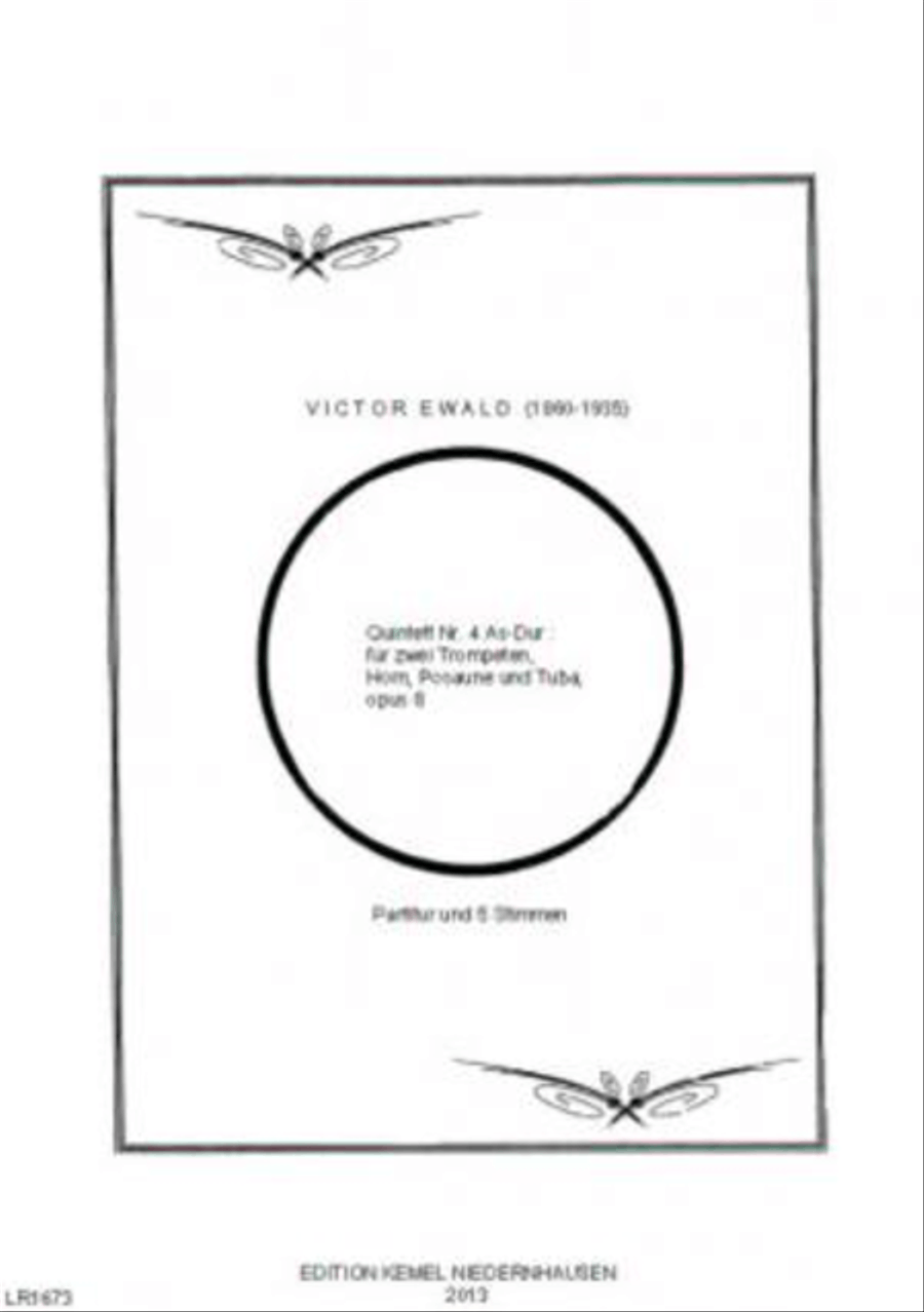 Quintett Nr 4 As-Dur Quintett Nr 4 As-Dur Horn scores gallery preview page 1