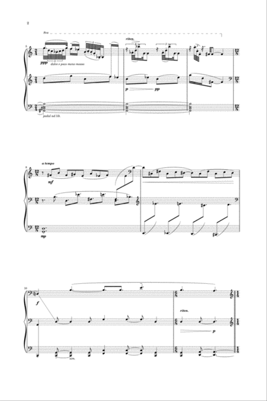 Arbophillia Piano Solo scores gallery preview page 2