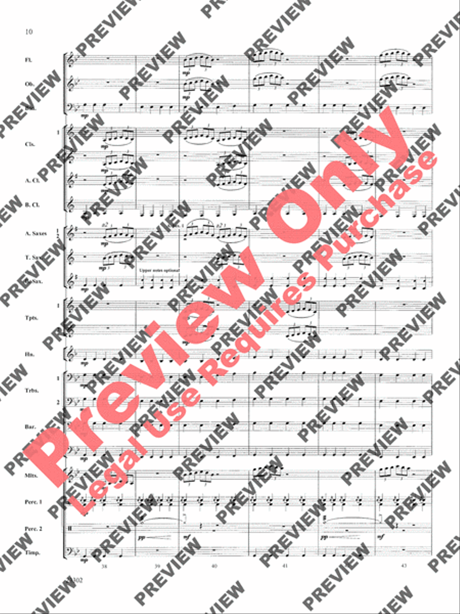 White Water Journey White Water Journey Concert Band scores gallery preview page 11