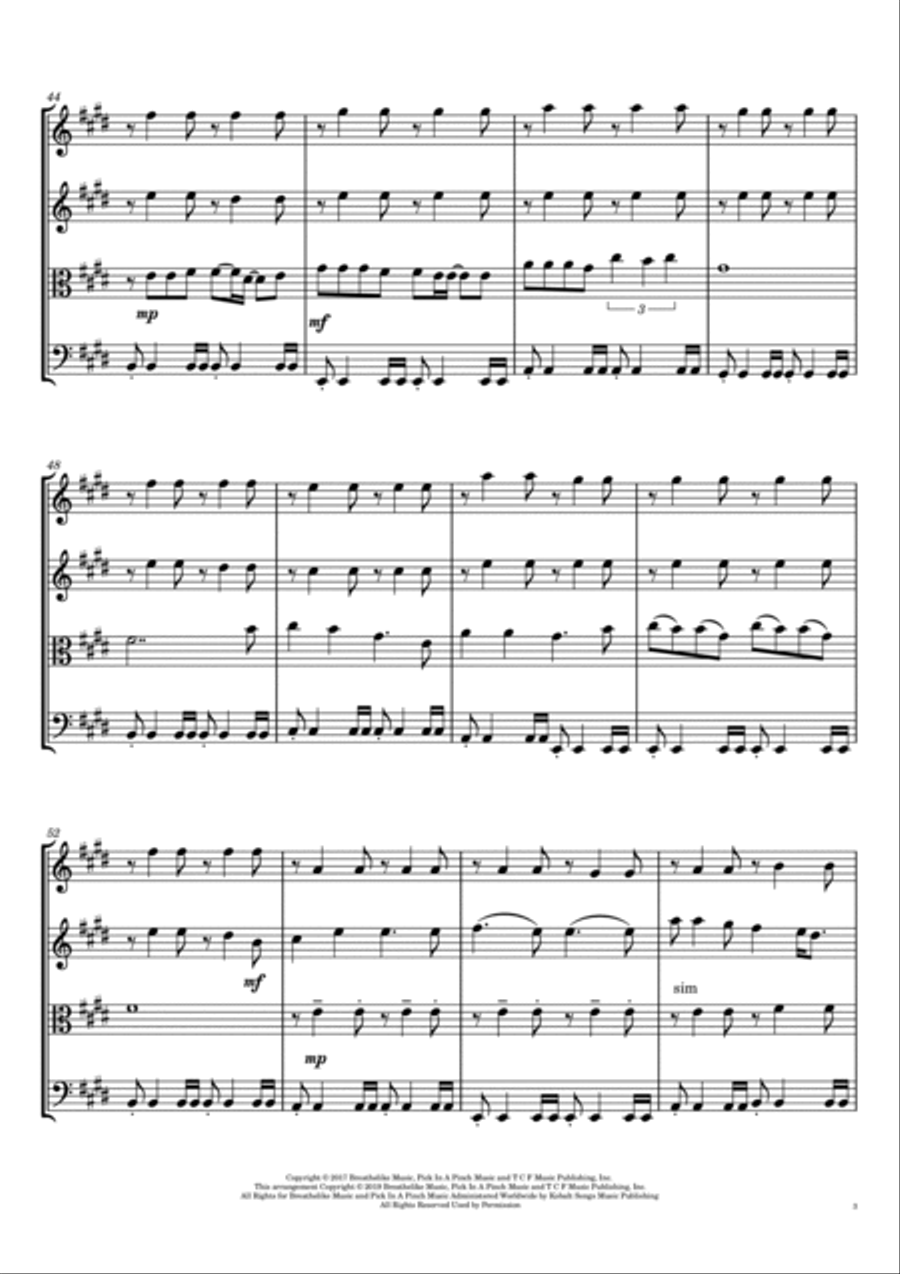 From Now On String Quartet scores gallery preview page 3
