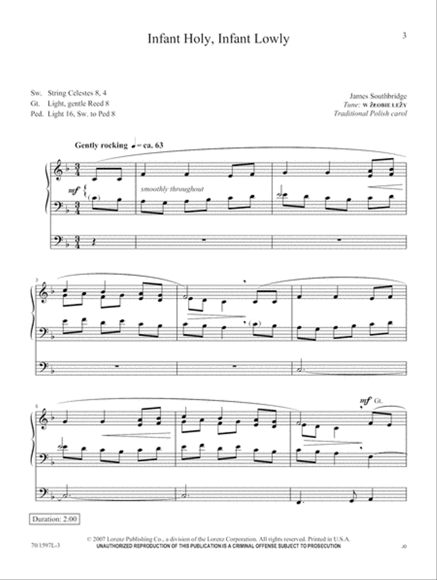 Carols from the Heart Organ scores gallery preview page 3