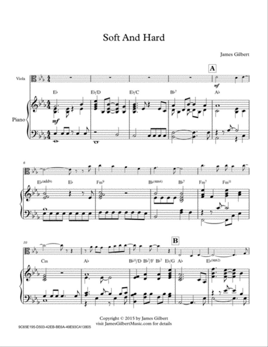 Soft And Hard Viola scores gallery preview page 1