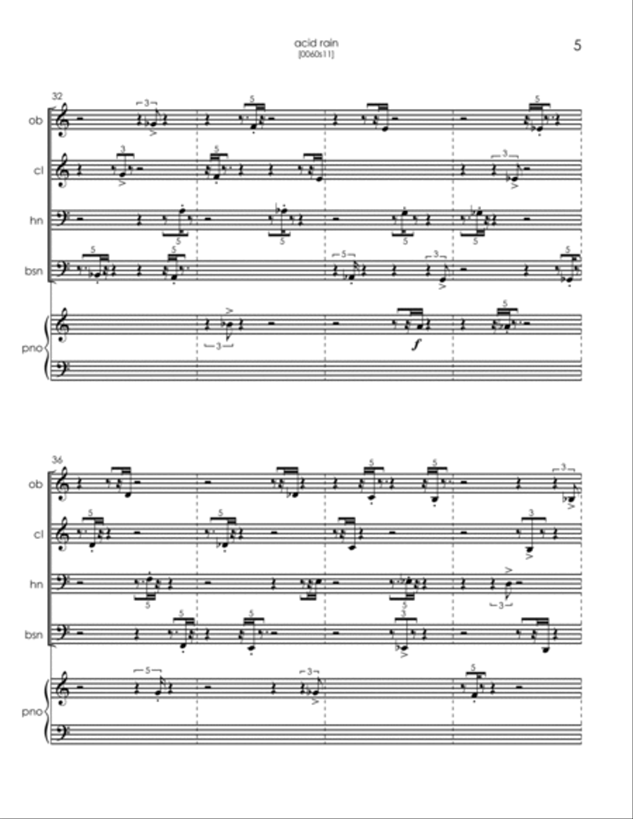 Acid Rain Small Ensemble scores gallery preview page 5