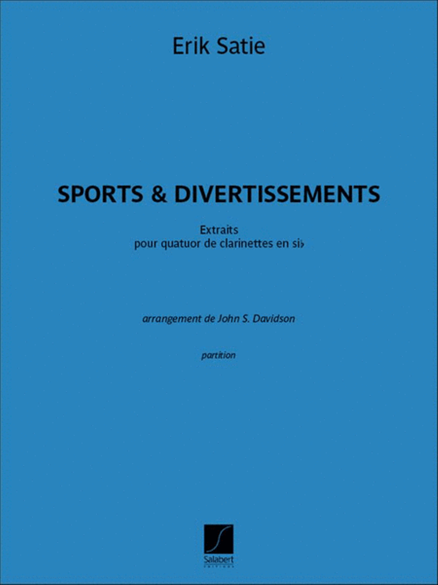 Sports et Divertissements - Extraits Clarinet Quartet scores gallery preview page 1