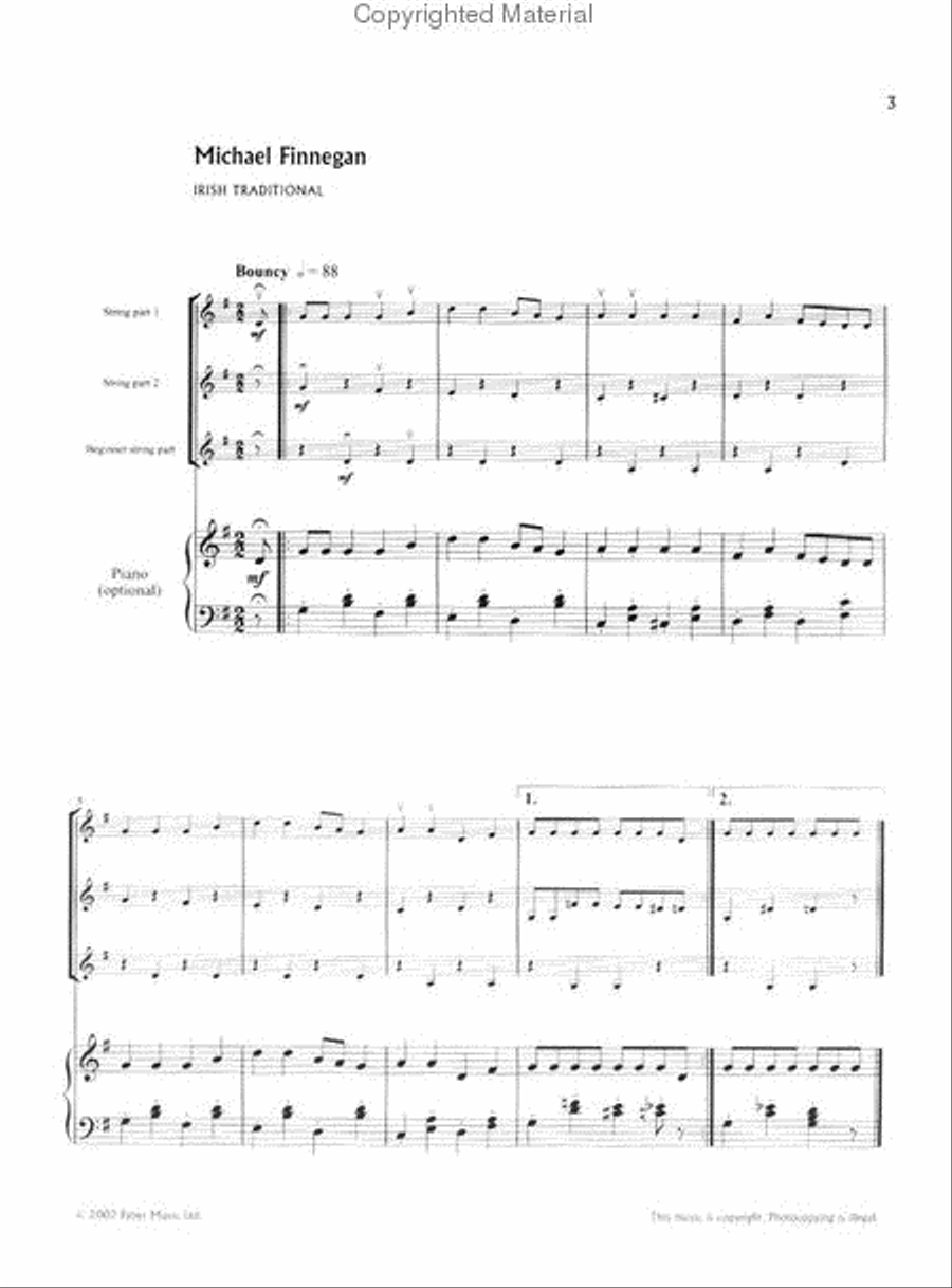 Folk Stringfest (Score & ECD) Viola scores gallery preview page 2