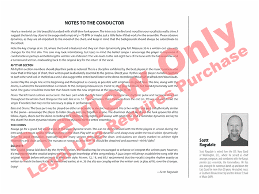 I've Grown Accustomed to Her (His) Face Jazz Ensemble scores gallery preview page 3