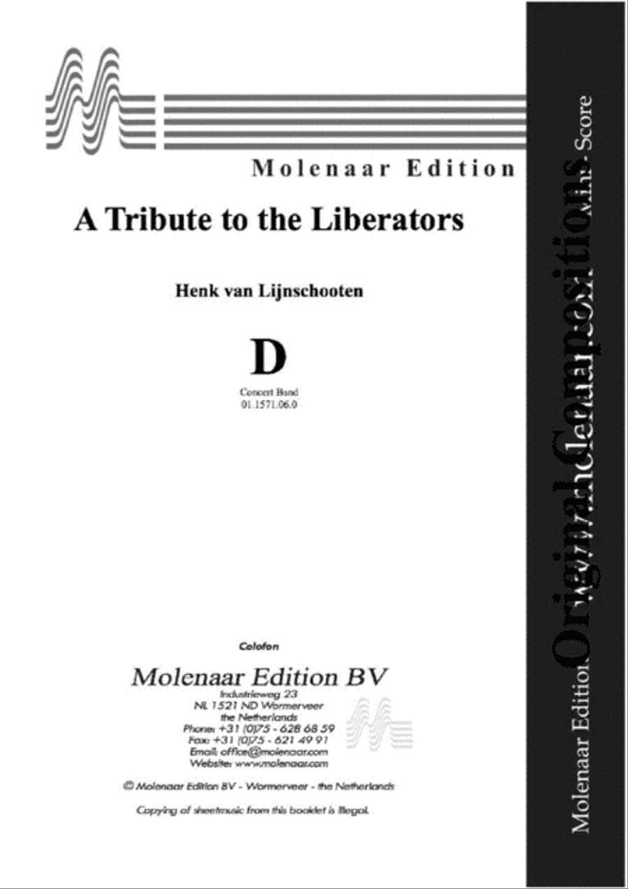A Tribute to the Liberators Concert Band scores gallery preview page 5