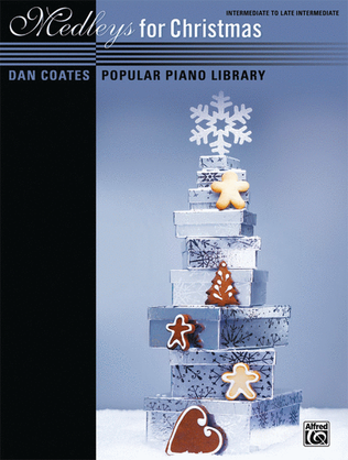 Book cover for Dan Coates Popular Piano Library -- Medleys for Christmas