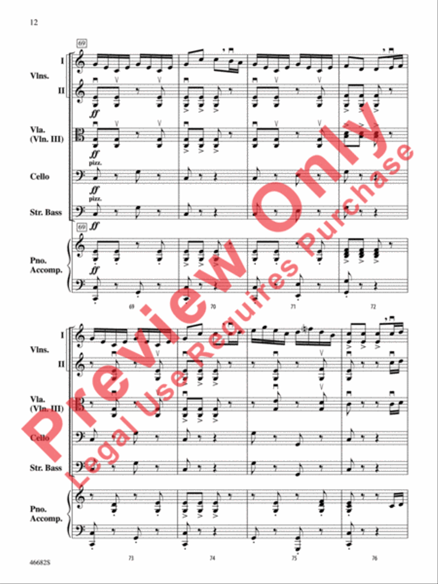 Soldier's Joy String Orchestra scores gallery preview page 13