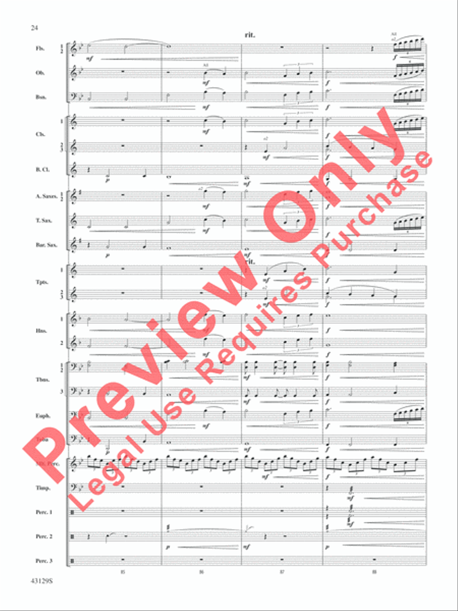 Soundtrack Concert Band scores gallery preview page 25
