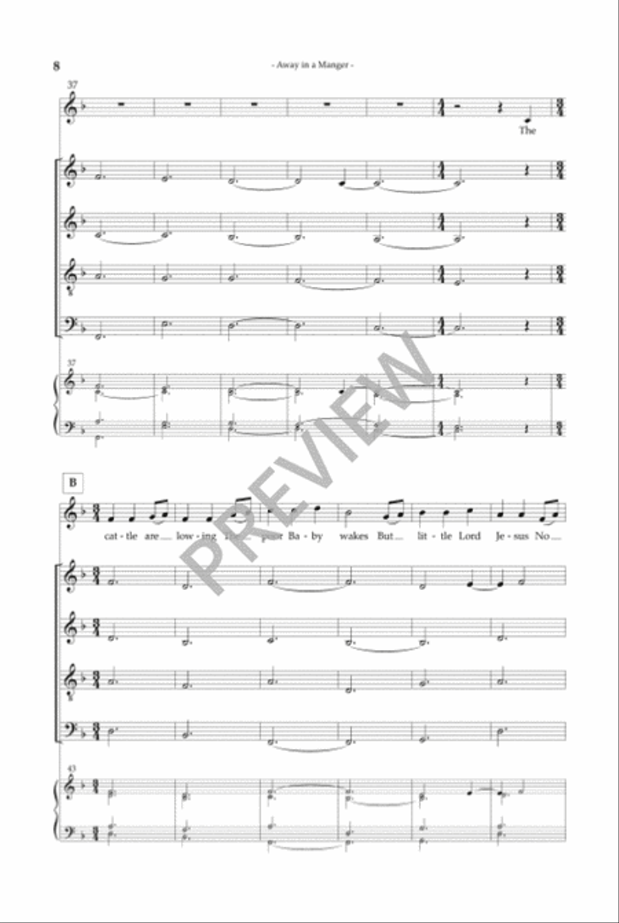 Christmas Carols, Volume 2 SSAATTBB scores gallery preview page 8