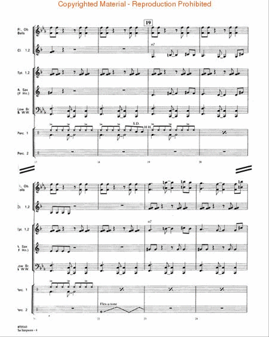The Simpsons Concert Band scores gallery preview page 3