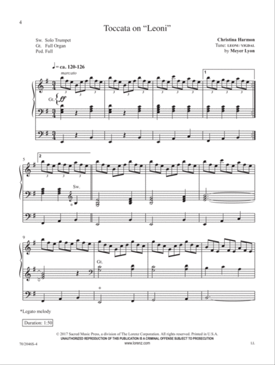 Joyful, Joyful Organ Solo scores gallery preview page 2