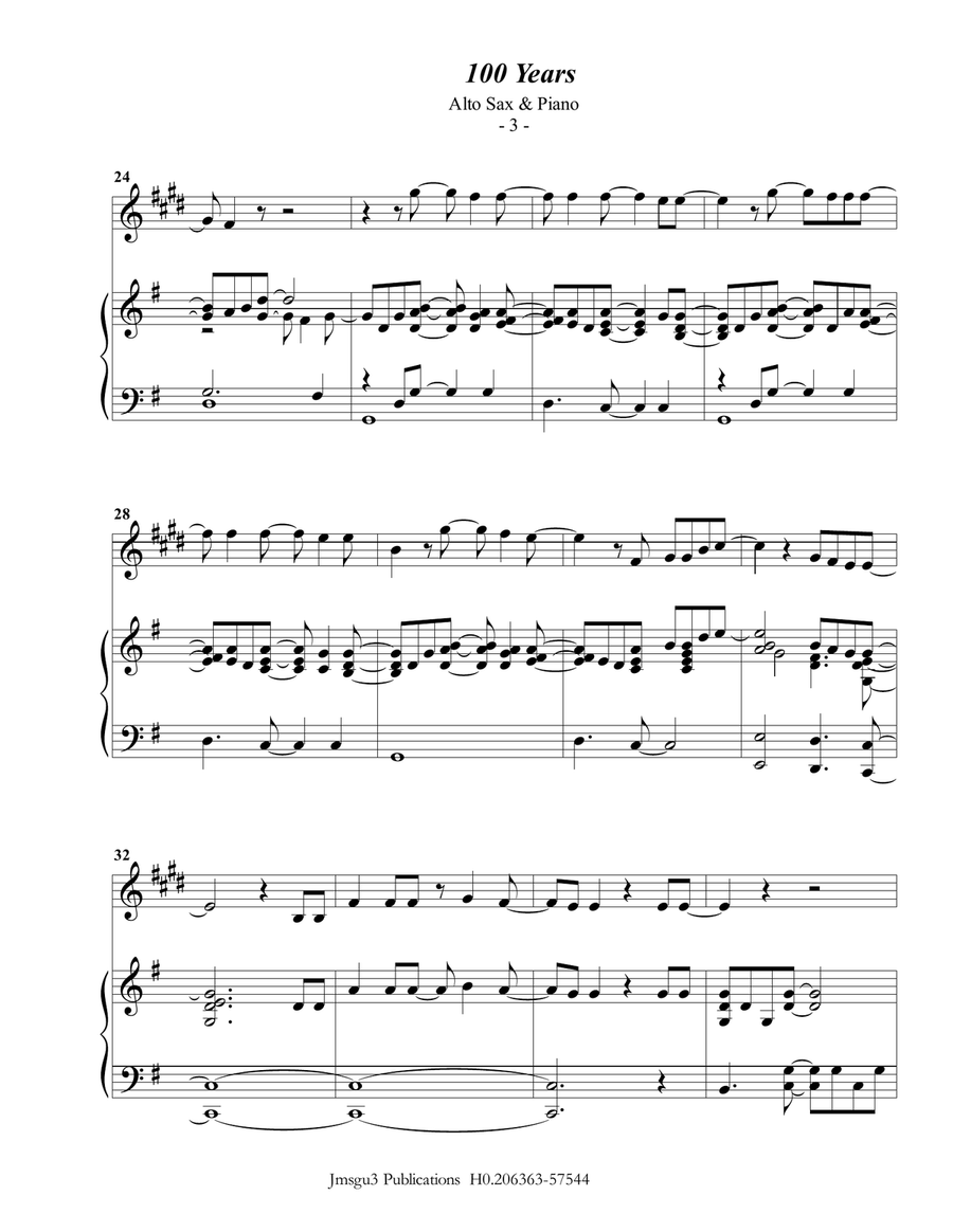 100 Years Alto Saxophone scores gallery preview page 3