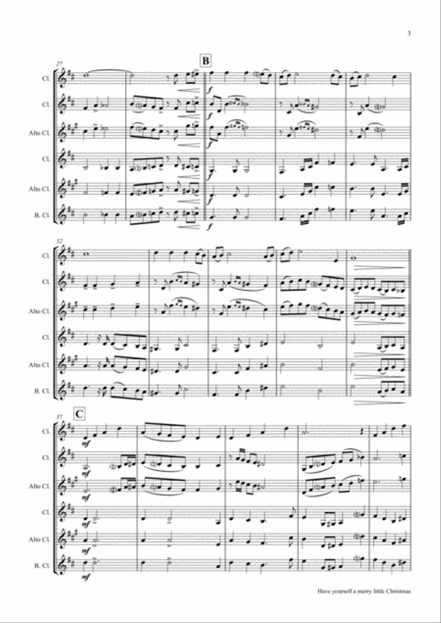 Have Yourself A Merry Little Christmas from MEET ME IN ST. LOUIS Woodwind Ensemble scores gallery preview page 3