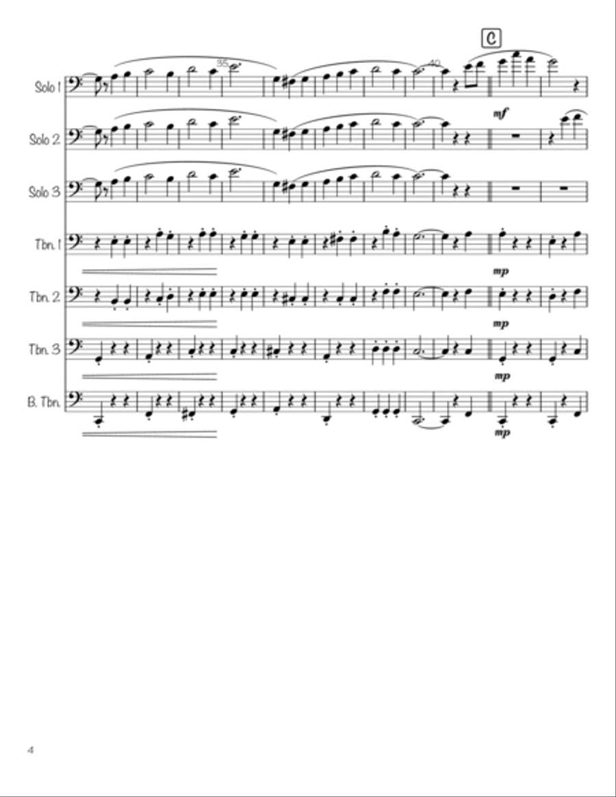 Irish Eyes Irish Eyes Brass Ensemble scores gallery preview page 4