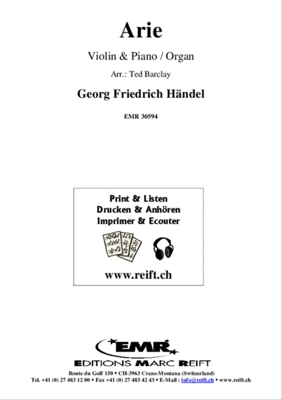 Arie Violin Solo scores gallery preview page 2