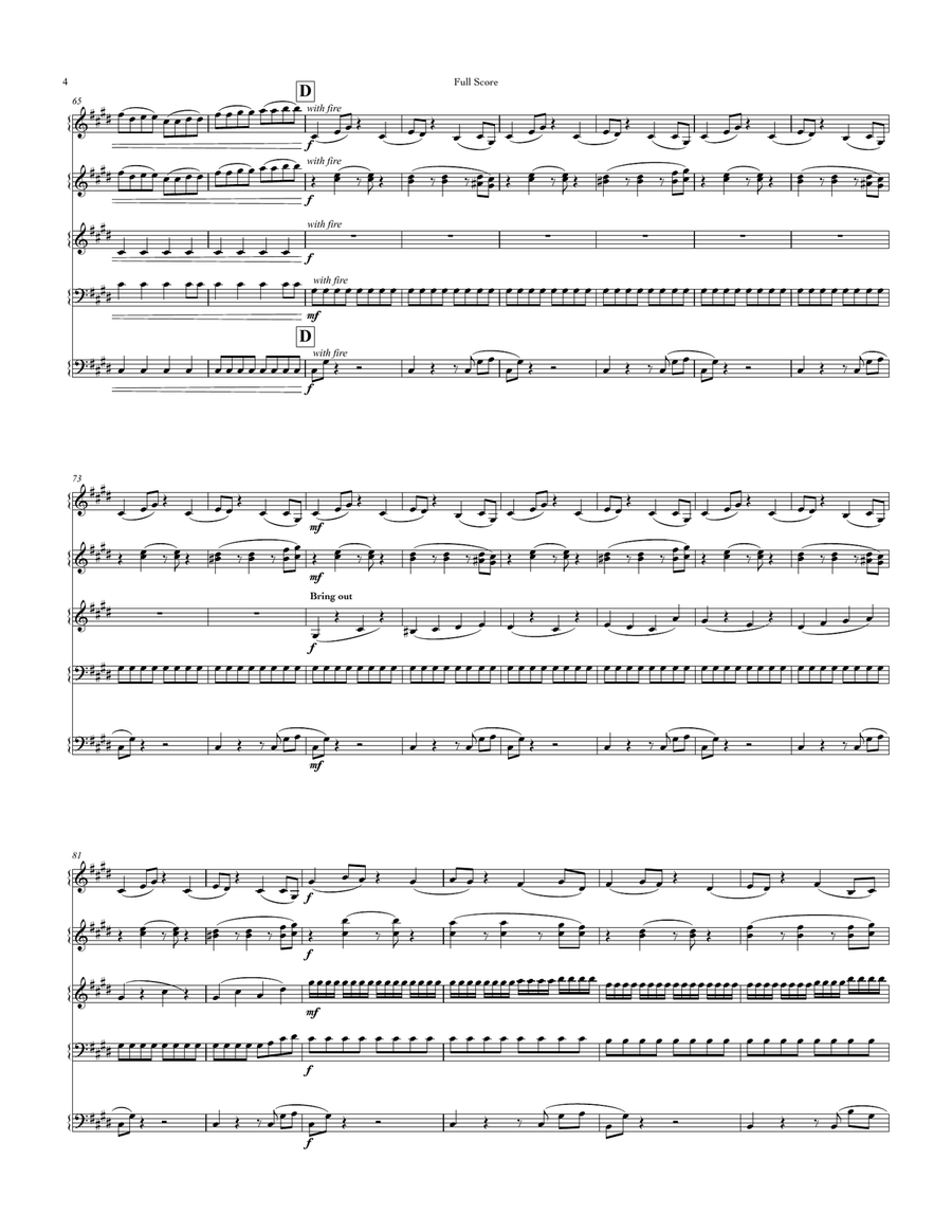 Cerebral Cortex, for mallet quintet Marimba - Digital Sheet Music page 4