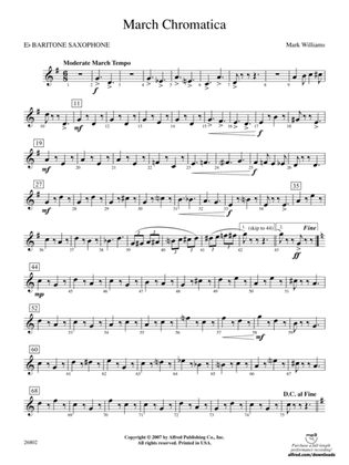 March Chromatica: E-flat Baritone Saxophone