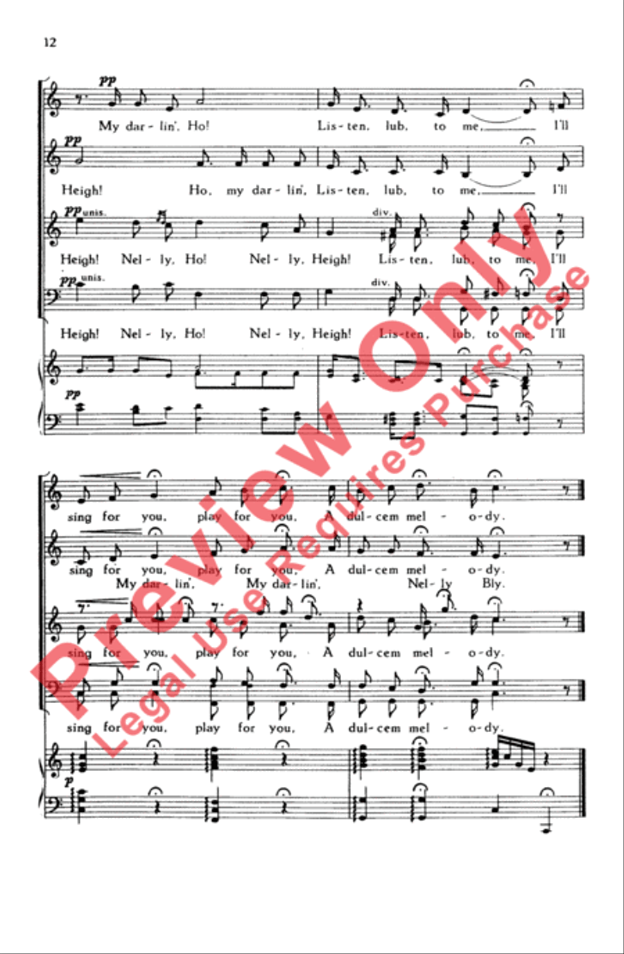 Nelly Bly Nelly Bly 4-Part scores gallery preview page 12