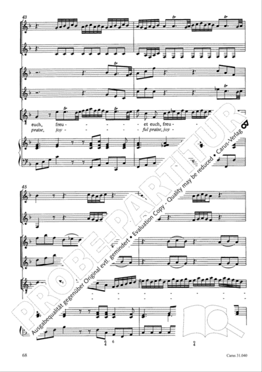Christ was manifested for this purpose (Dazu ist erschienen der Sohn Gottes) ATB scores gallery preview page 69