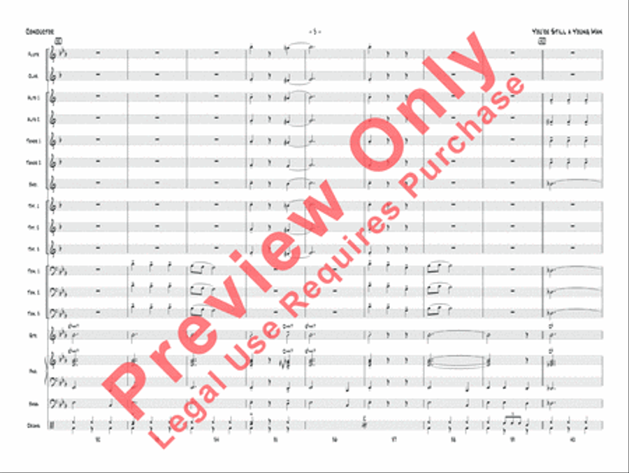 You're Still a Young Man Jazz Ensemble scores gallery preview page 6