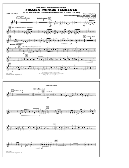 Frozen Parade Sequence - 2nd Bb Trumpet