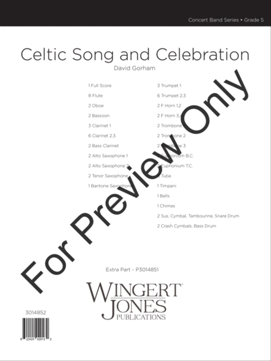 Celtic Song and Celebration Concert Band scores gallery preview page 2