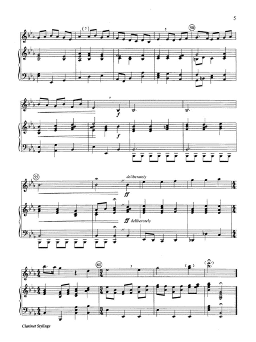 Clarinet Stylings Clarinet Stylings Clarinet Solo scores gallery preview page 5