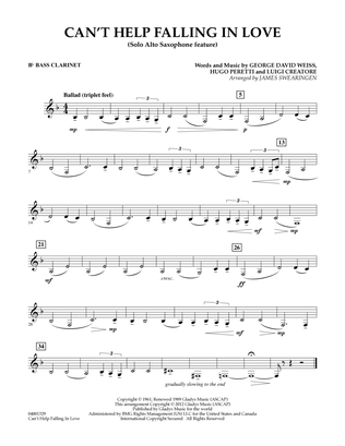 Can't Help Falling In Love (Solo Alto Saxophone Feature) - Bb Bass Clarinet