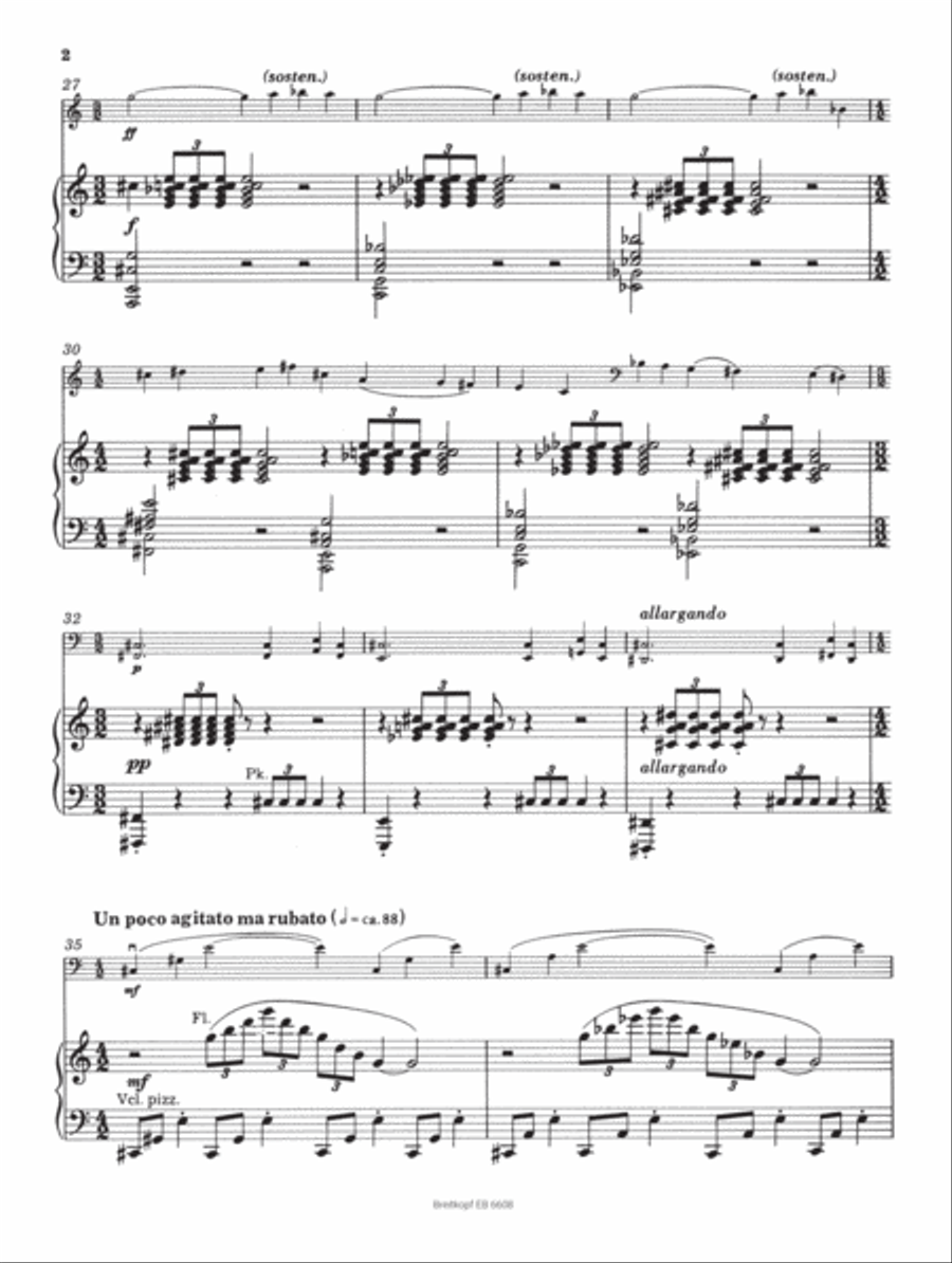 Violoncello Concerto No. 1 (Op. 41) Piano Accompaniment scores gallery preview page 3