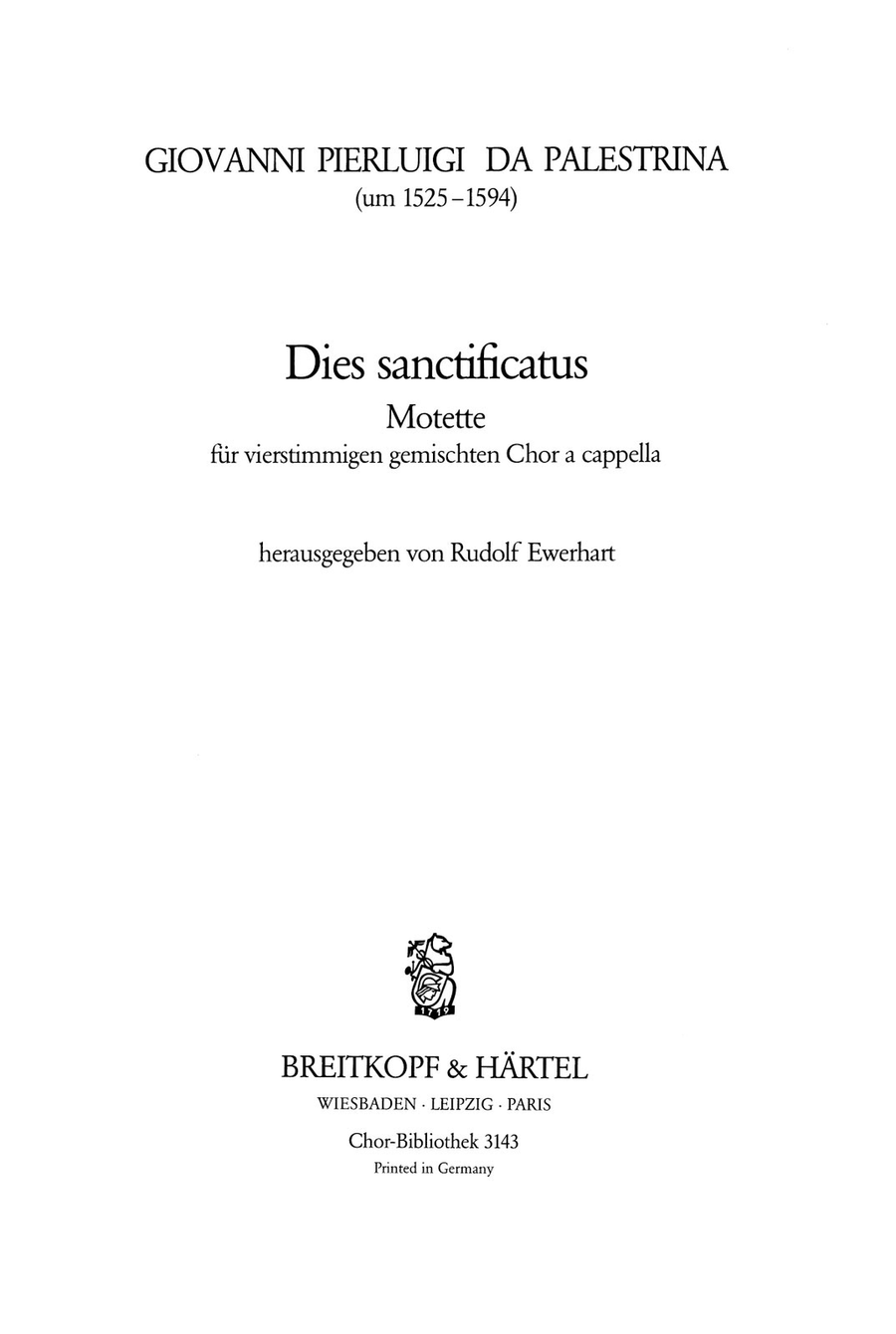 Dies sanctificatus A Cappella scores gallery preview page 1