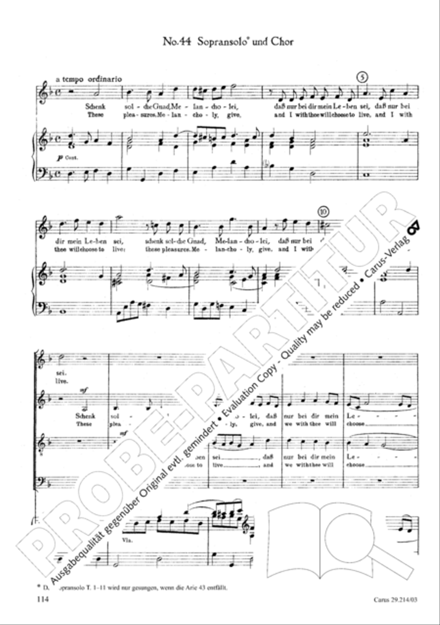 L'Allegro, il Pensieroso ed il Moderato TB scores gallery preview page 115