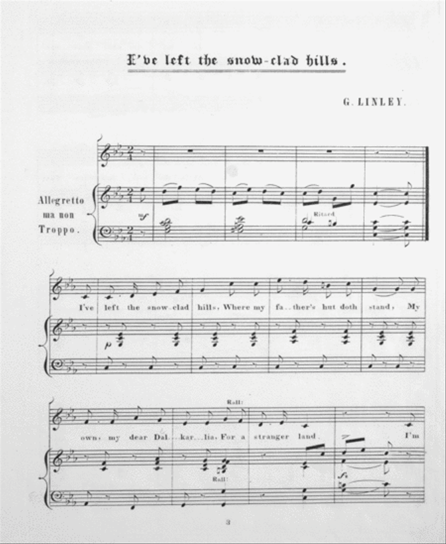 I've Left the Snow-Clad Hills Voice scores gallery preview page 2