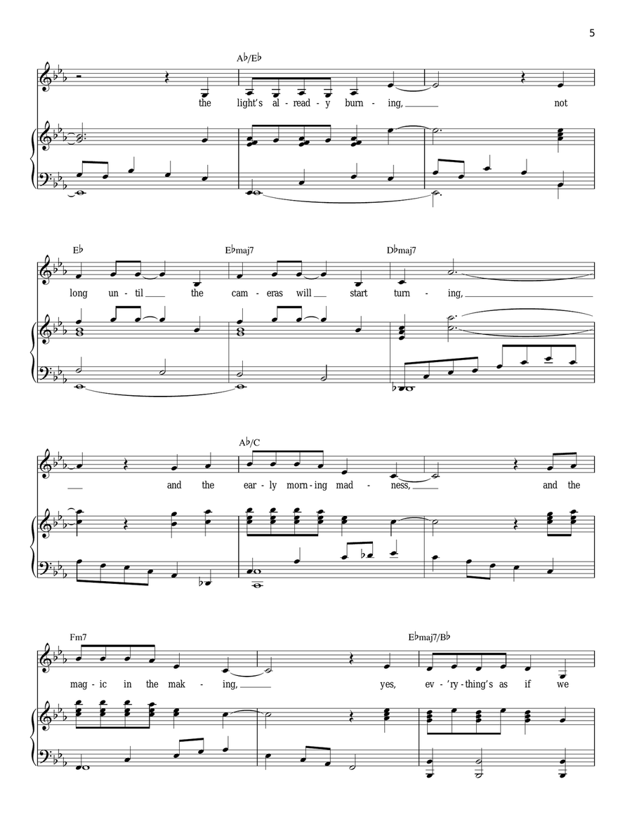 As If We Never Said Goodbye (from Sunset Boulevard) Piano, Vocal scores gallery preview page 5