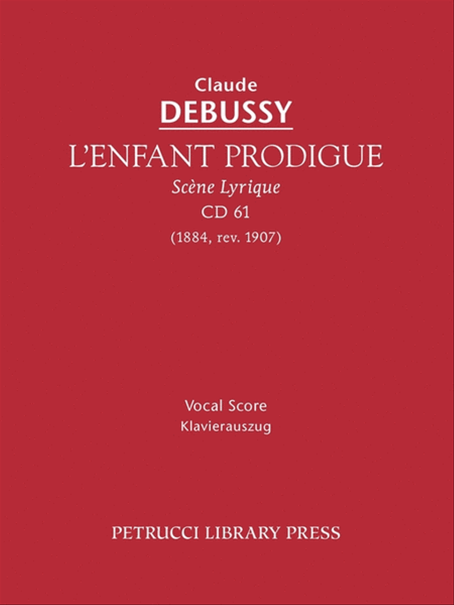 L'Enfant Prodigue, CD61 Choir scores gallery preview page 1