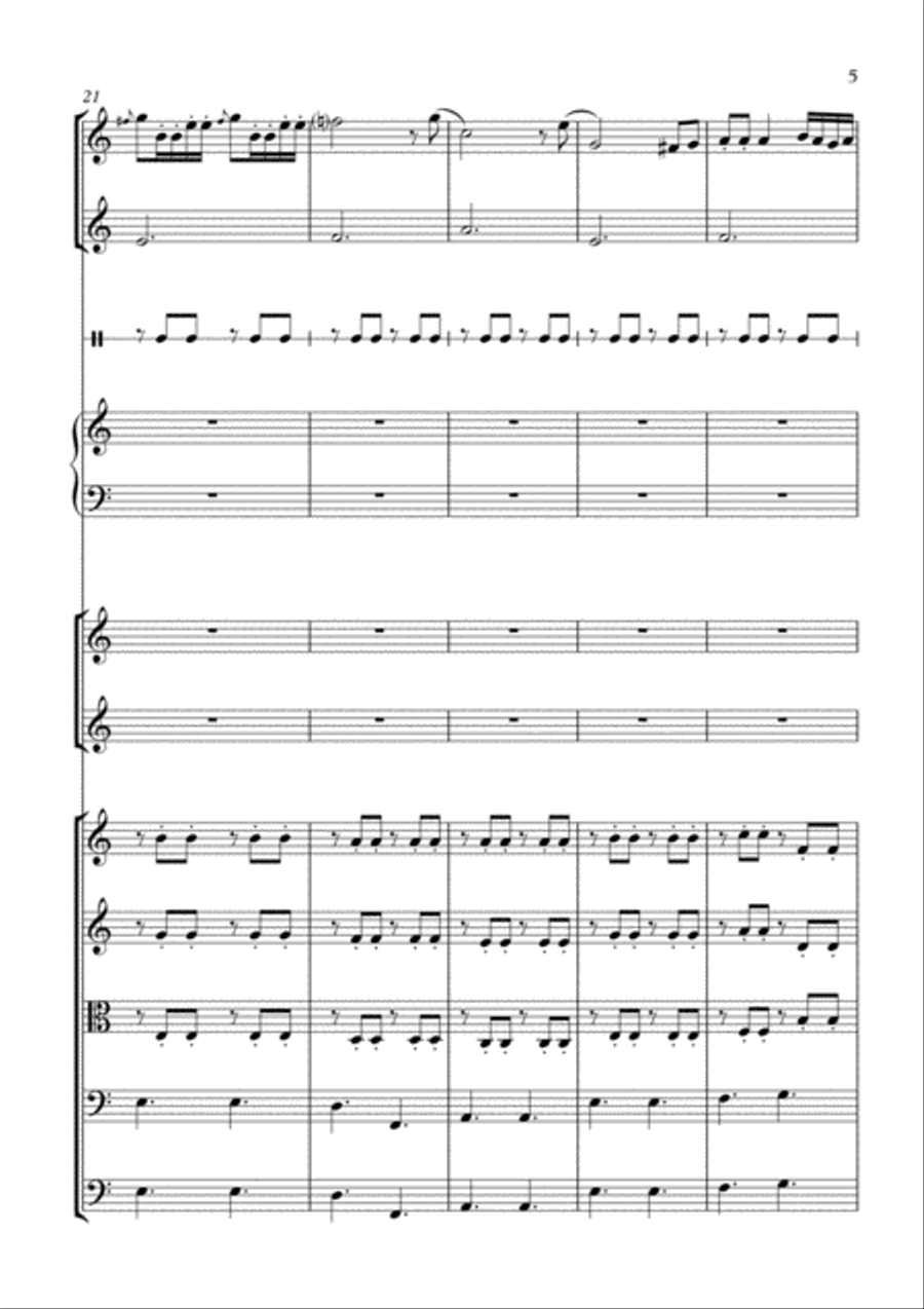 Julie the Cat Julie the Cat Large Ensemble scores gallery preview page 5