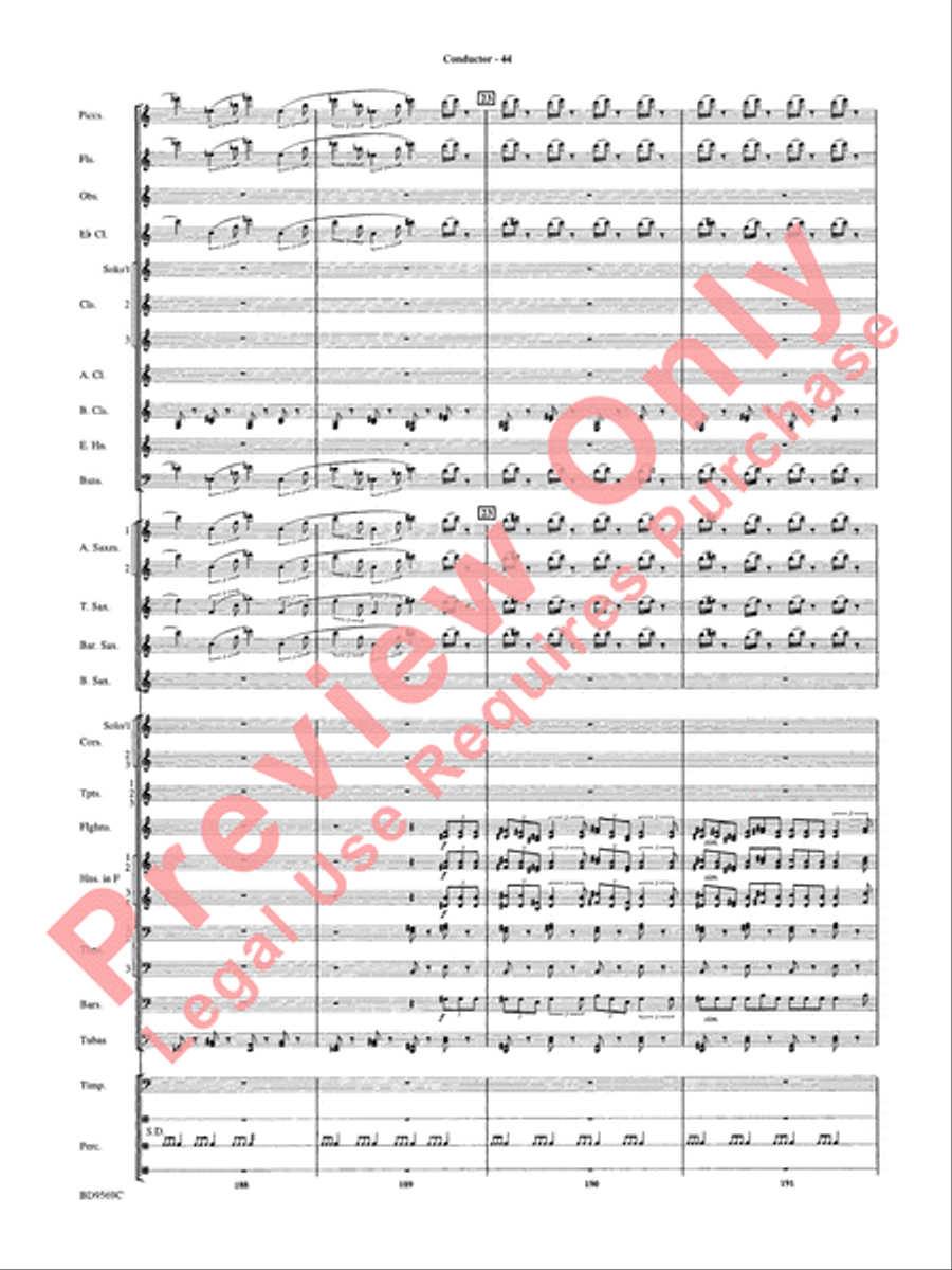 Jericho Concert Band scores gallery preview page 49