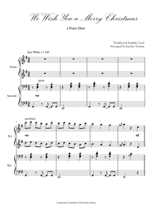 We Wish You a Merry Christmas (Piano Duet)
