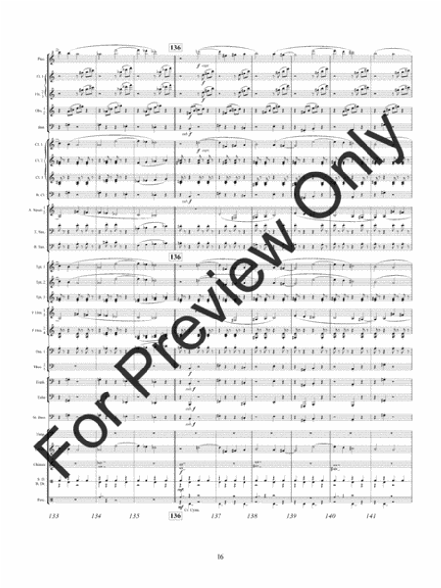 Shards Of Glass Concert Band scores gallery preview page 19