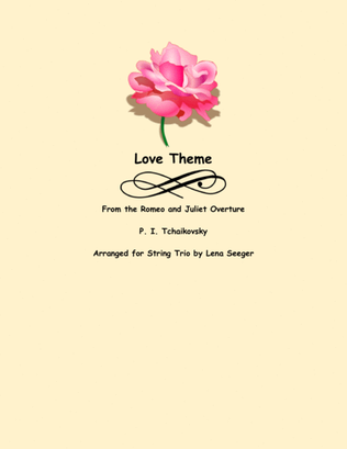 Book cover for Love Theme from Romeo and Juliet (two violins and cello)