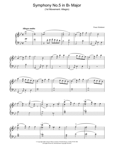 Symphony No.5 in Bb Major - 1st Movement: Allegro