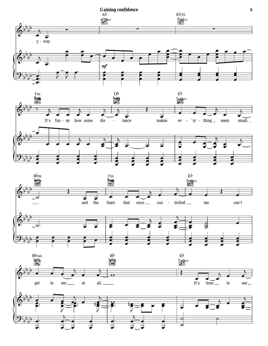 Let It Go (from Frozen) Guitar scores gallery preview page 5