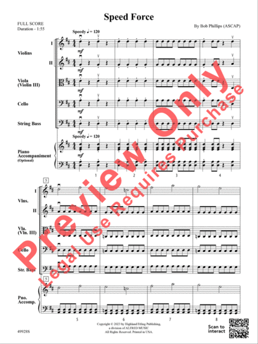 Speed Force String Orchestra scores gallery preview page 4