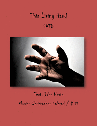 Book cover for This Living Hand (SATB)
