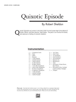 Quixotic Episode: Score