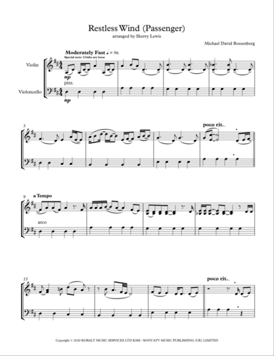 Restless Wind String Duet scores gallery preview page 4