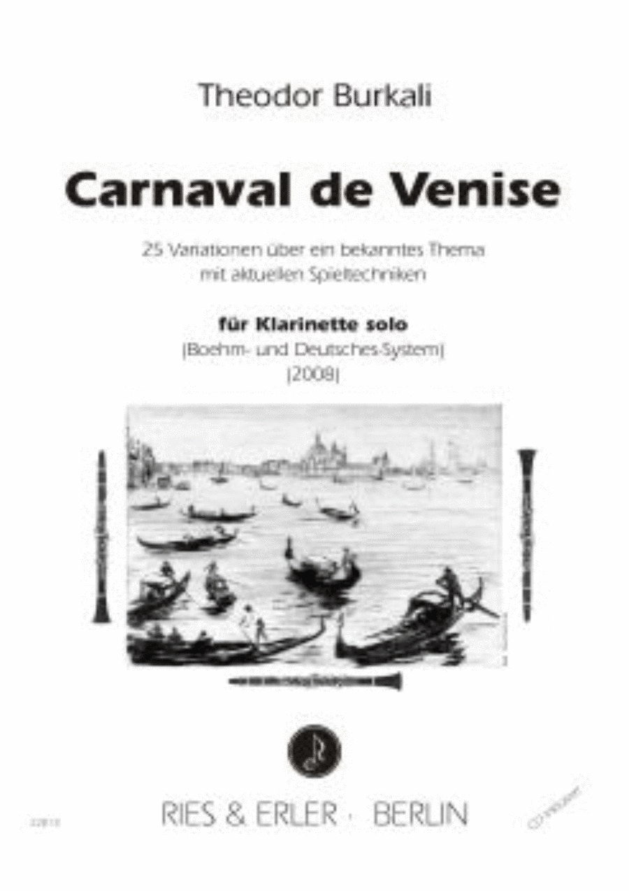 Carnaval De Venise Carnaval De Venise Chamber Music scores gallery preview page 1